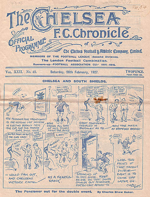 The Chelsea Football Club Chronicle Official Programme 1927